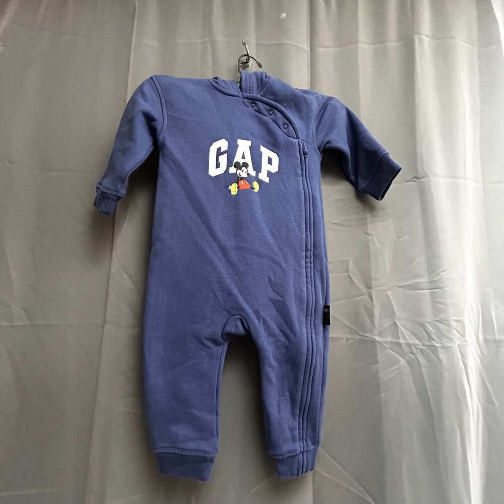Gap x Disney Mickey Mouse Baby Hoodie One-Piece 12-18 Months